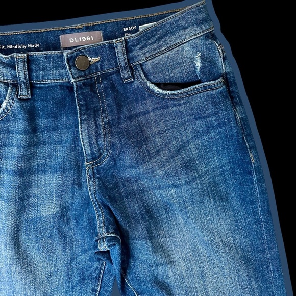 DL1961 Boys ‘Brady’ Slim Fit Distressed Jeans in “Playhouse” Size 12 - Picture 6 of 16